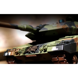 Czołg zdalnie sterowany ASG/dźwięk/dym 1:16 German Leopard II A6 RTR 2.4Ghz - Heng Long 3889-1U (S)